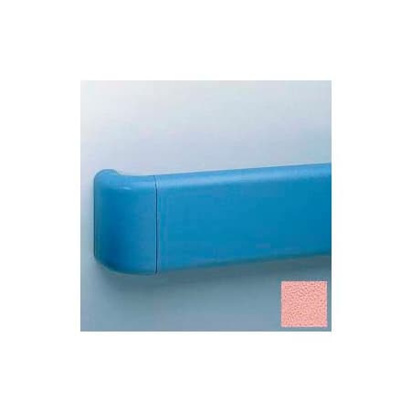 Pawling Heavy-Duty 5.5" Face Handrail/Wall Guard W/Reinforced Return & Retainer, 12' Long, English Rose BR-530-12-373